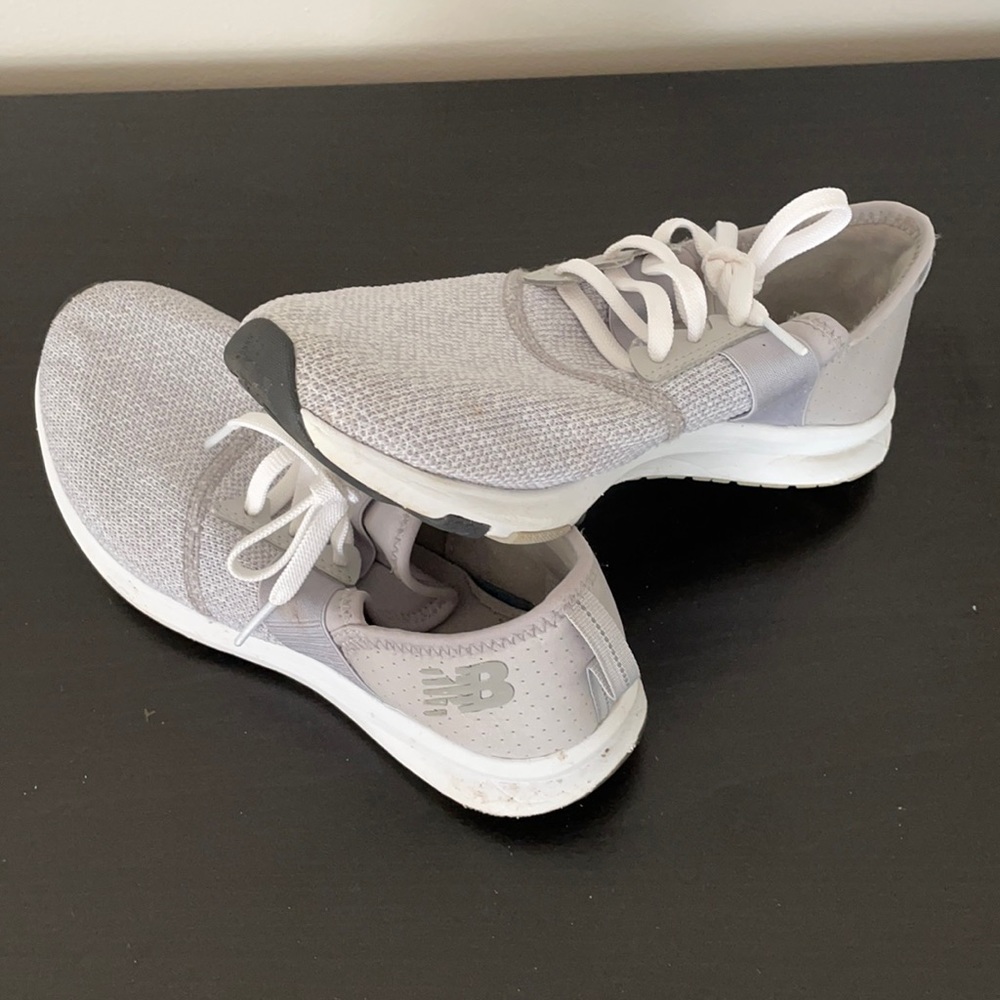 Grey new balance sneakers